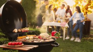 friends grilling