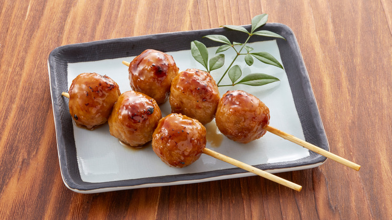 prepared tsukune