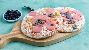 Frozen pizzas