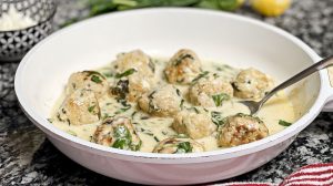 https://www.tastingtable.com/1593553/one-pan-chicken-spinach-and-feta-meatballs-recipe/